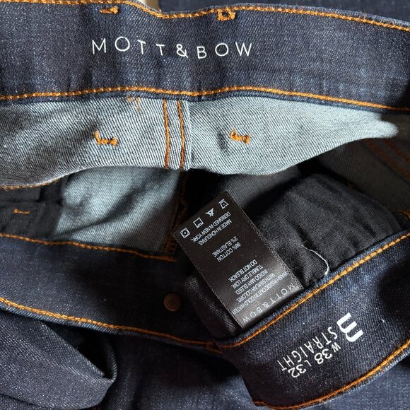 Mott & Bow Straight Fit Stretch Jeans - Men's Size 38*32 - Blue - Picture 3 of 9